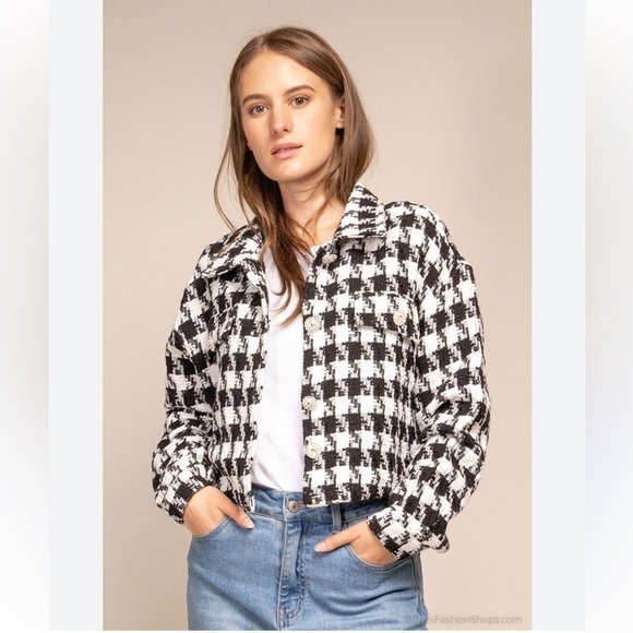 Miou Mouse Houndstooth Blazer - Picture 15 of 16